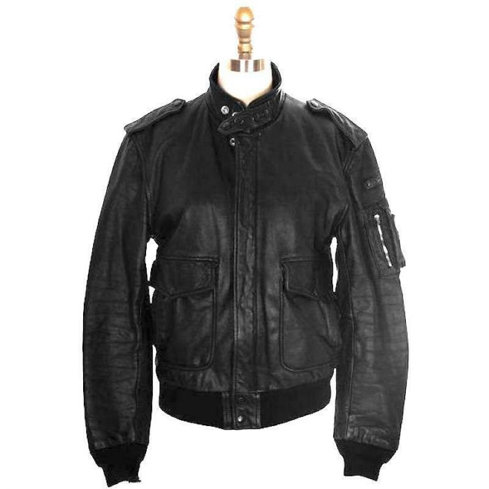 Vintage Hein Gericke Leather Mens German Motorcycle Jacket 1980S 42R