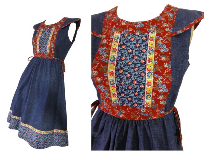 Vintage 1970’s Candi on sale Jones Boho Mini Dress