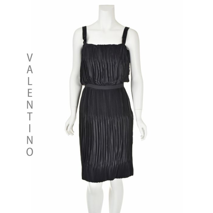 sachin and babi light blue dress Women Size S Valentino Spa Black Viscose, Polyester Pre-owned Dress – VIDA  STYLE SHOP main image 1