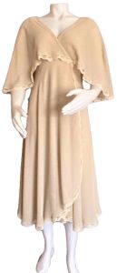 1970s Felix Arbeo Designs caped dress 
