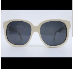 Emmanuelle Khanh Off White Sunglasses - Fashionconservatory.com