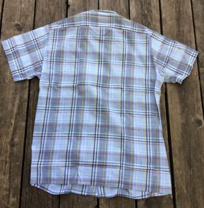 Mens Plaid Summer Shirt Casual Short Sleeve L Towncraft - Fashionconservatory.com