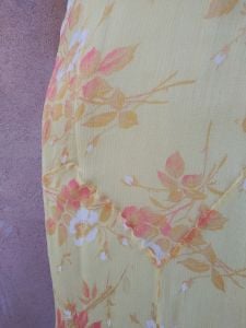 1920s Floral Silk Chiffon Tea Dress Sz S - Fashionconservatory.com