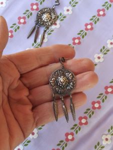 1990s Silver Dangle Butterfly Earrings Navajo - Fashionconservatory.com