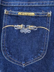 1970s 1980s Wrangler Denim Jeans W29 Inseam 34.25 - Fashionconservatory.com