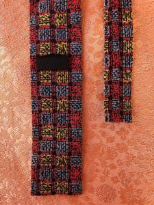 1960s Narrow Rooster Style Cotton Necktie - Fashionconservatory.com