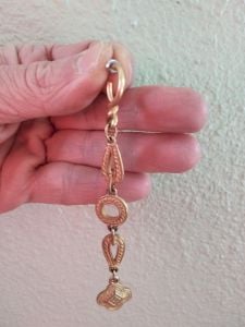 1990s Gold Dangle Pierced Earrings Avant Garde  - Fashionconservatory.com