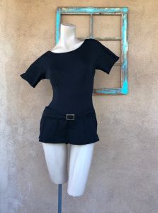 1960s Black Swimsuit Bathing Suit Cole of California Sz S M to Sz 8 - Fashionconservatory.com