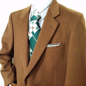 Vintage 1989 Ermenegildo Zegna Pure Cashmere Blazer 2-Button Sport Coat Men-46R Brown - Fashionconservatory.com