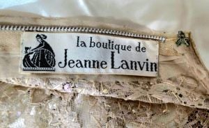 Vtg 60s Couture heavy beaded Jeanne Lanvin Dress