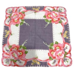3 Vintage Mid Century Handkerchiefs Hankies Women's Floral  - Fashionconservatory.com