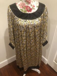 Vintage 1990s Bob Mackie 100% Silk Blousson Dress For Spring / Summer