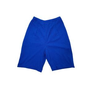 1960s nylon knit shorts stretchy navy blue - Fashionconservatory.com