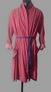 Pair 1940s Mens Robes / Dressing Gowns w/Tie Belts - Fashionconservatory.com