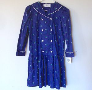 Vintage 1990 Eileen West Girls Dress - Drop Waist w/ tag Size 14 - Fashionconservatory.com