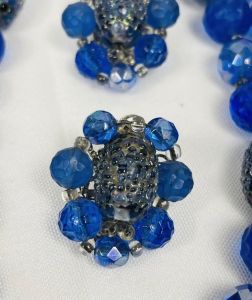Vintage Bogoff Set of Art Glass Necklace and Earrings  - Fashionconservatory.com