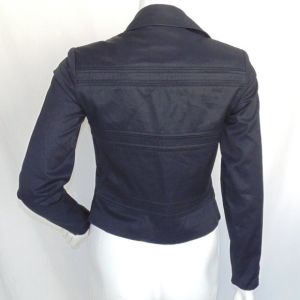 Black Buckle Jacket XS Snap front, Long sleeves, CFR, Collared - Fashionconservatory.com