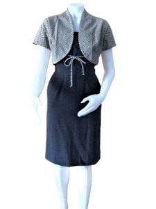 1950s sundress with matching bolero jacket