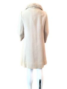 Mod winter coat with mink collar - Fashionconservatory.com