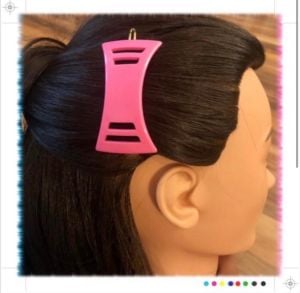 Alexandre de Paris Vintage Pink Hair Barrette - Fashionconservatory.com