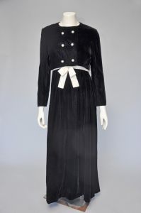 1960s Malcolm Starr black and white party dress S/M - Fashionconservatory.com