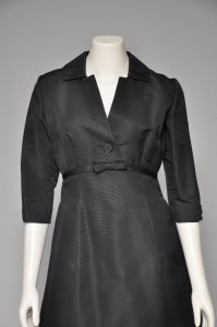 1950s black silk Harvey Berin dress S/M - Fashionconservatory.com