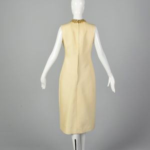 1960s Space Age Mod Dress Couture Evening Dress Oscar Rom Vintage 60s Cocktail Party - Fashionconservatory.com