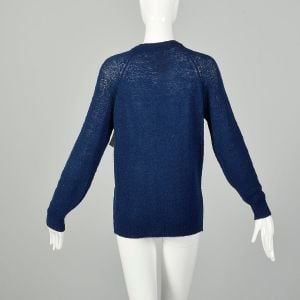  Medium 1960s Pendleton Navy Blue Cardigan Wool Sweater - Fashionconservatory.com