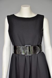 Norman Norell black belted dress - Fashionconservatory.com