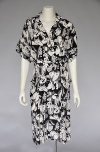 1980s Picasso print dress S/M