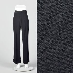Small 1990s Maison Margiela Pants Black Trousers 