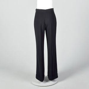 Small 1990s Maison Margiela Pants Black Trousers  - Fashionconservatory.com