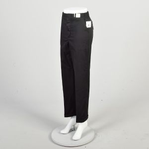 XS 1960s Deadstock Sanforized Plus Cotton Texture Striped Flat Front Pants - Fashionconservatory.com