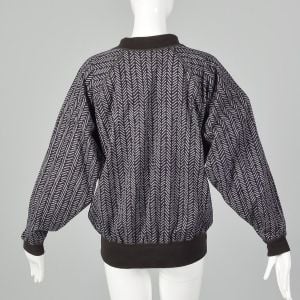 Medium 1980s Issey Miyake Plantation Gray Shirt Avante Garde Designer Chevron Ribbed Knit  - Fashionconservatory.com