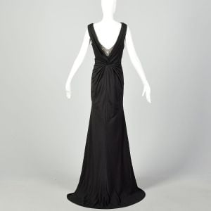 Medium Eleni Elias Black Formal Evening Gown Sleeveless Prom Dress Train - Fashionconservatory.com