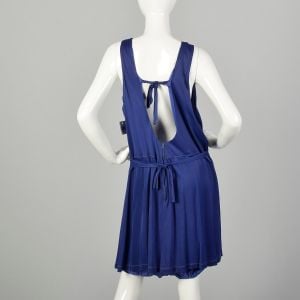 XXL 1960s Bathing Suit Blue Volup Plus Size Swimsuit - Fashionconservatory.com