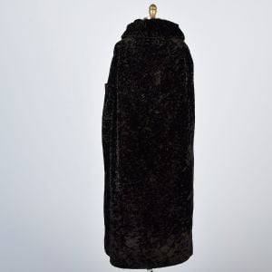 1910s Edwardian Cape Black Crushed Velvet Goth VTG True Vintage Authentic Nosferatu Dracula - Fashionconservatory.com