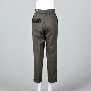 Small 1960s Mens Pants Deadstock Cotton Trousers - Fashionconservatory.com