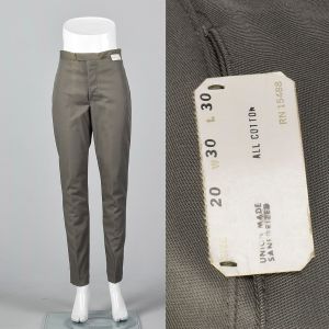 Small 1960s Mens Pants Deadstock Trousers