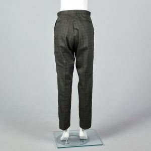 Small 1960s Mens Plaid Pants Deadstock Slacks - Fashionconservatory.com