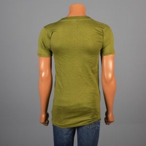 Small 1970s T-Shirt Green Military Screen Cotton USMC Marine Corps  - Fashionconservatory.com