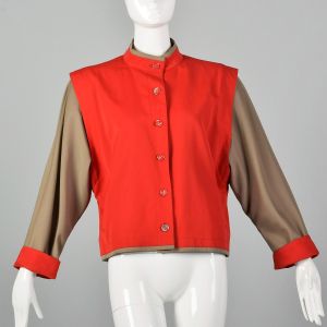 Medium 1980s Louis Feraud Jacket Color Block Outerwear
