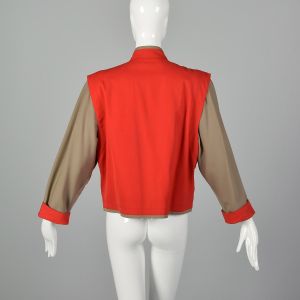 Medium 1980s Louis Feraud Jacket Color Block Outerwear - Fashionconservatory.com