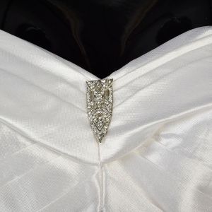 S/M | Climax Karen Okada Off Shoulder White 1980s Fit and Flare Dress - Fashionconservatory.com