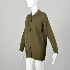 Medium 2000s Daniel Bishop Sweater Luxury Cashmere Loose Cozy Cardigan - Fashionconservatory.com