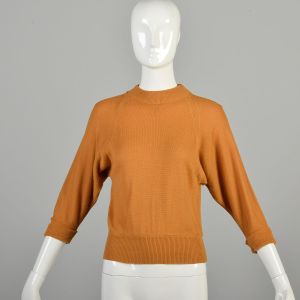 Small/Medium 1960s Mustard Yellow Sweater Top
