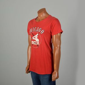 Medium 1970s Red Chicago White Sox Baseball T-shirt Good Condition Tee - Fashionconservatory.com