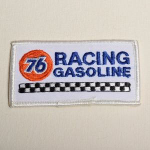 76 Racing Gasoline Embroidered Sew On Patch Automotive Race Car Gas Applique