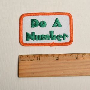 1970s Do A Number Slang Embroidered Sew On Patch Phrase Appliqué - Fashionconservatory.com