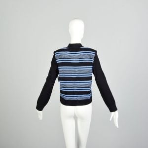 Small 1990s Sweater St John Striped Knit Top - Fashionconservatory.com